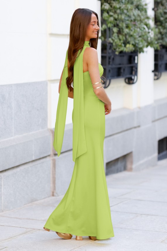 Vestido Bicelli verde pistacho