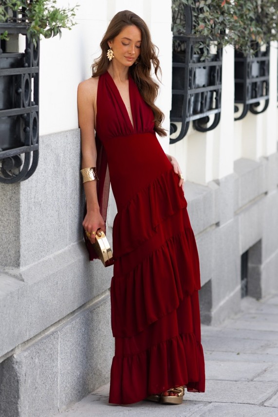 Vestido Soranzo burdeos