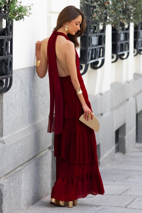 Vestido Soranzo burdeos