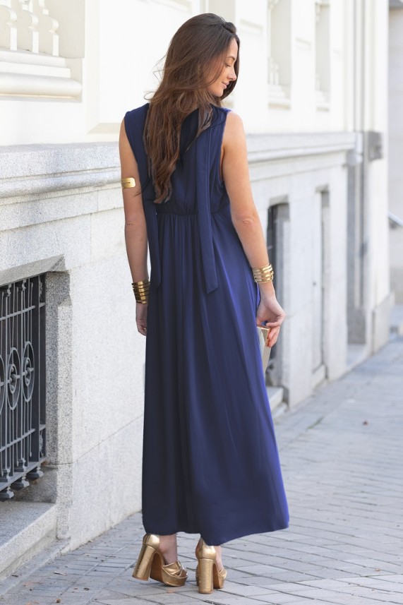 Vestido Maggiore azul marino