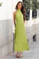 Vestido Limay verde pistacho