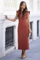 Vestido Rotem teja