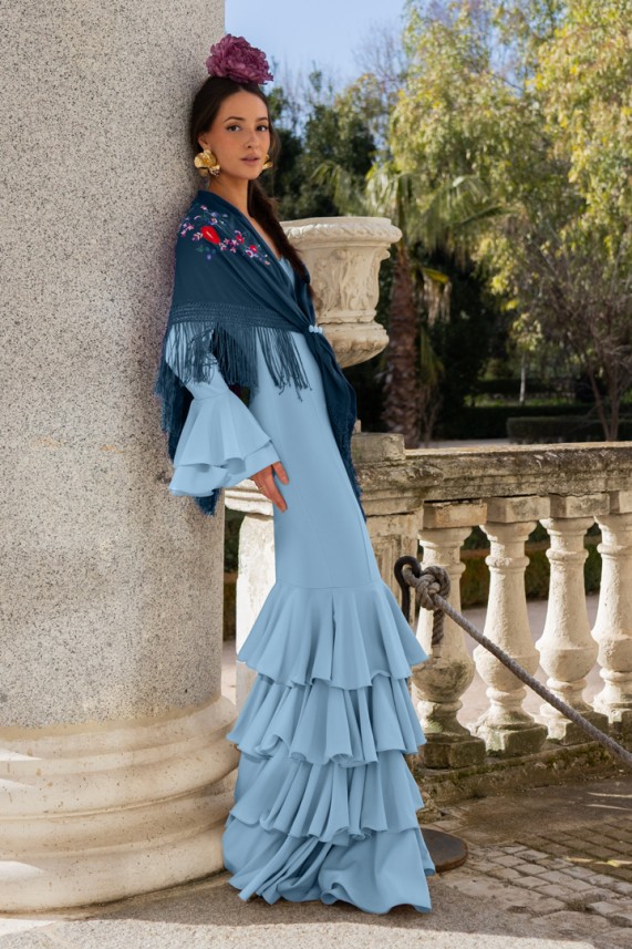 Vestido Guadiana azul celeste