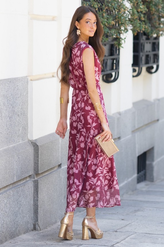 Vestido Opstein burdeos