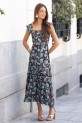 Vestido Peace marrón