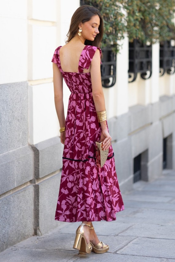 Vestido Peace burdeos