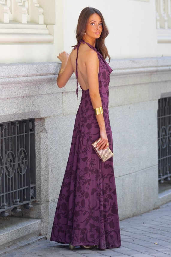 Vestido Mistassi buganvilla