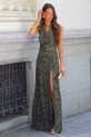 Vestido Mistassi verde caza