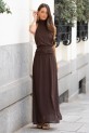 Vestido Brossi marrón