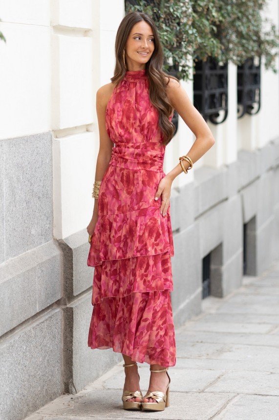 Vestido Kreiz frambuesa