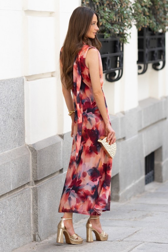 Vestido Atlanta burdeos