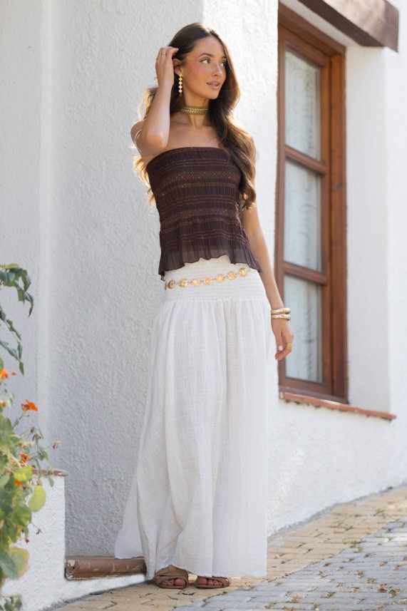 Falda Aquitania blanco