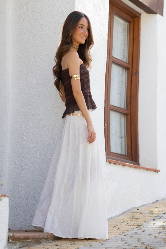 Falda Aquitania blanco