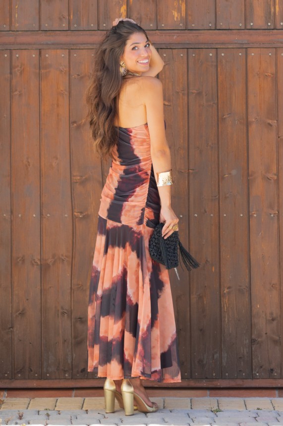 Vestido Anjou naranja