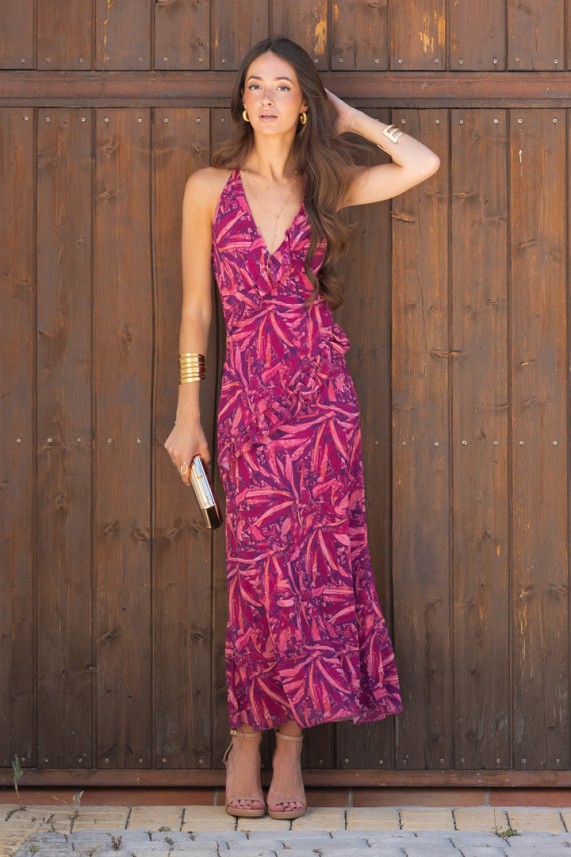 Vestido Saboya buganvilla