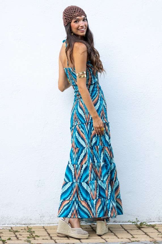 Vestido Rangers azul cobalto