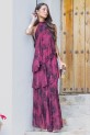 Vestido Pompet burdeos