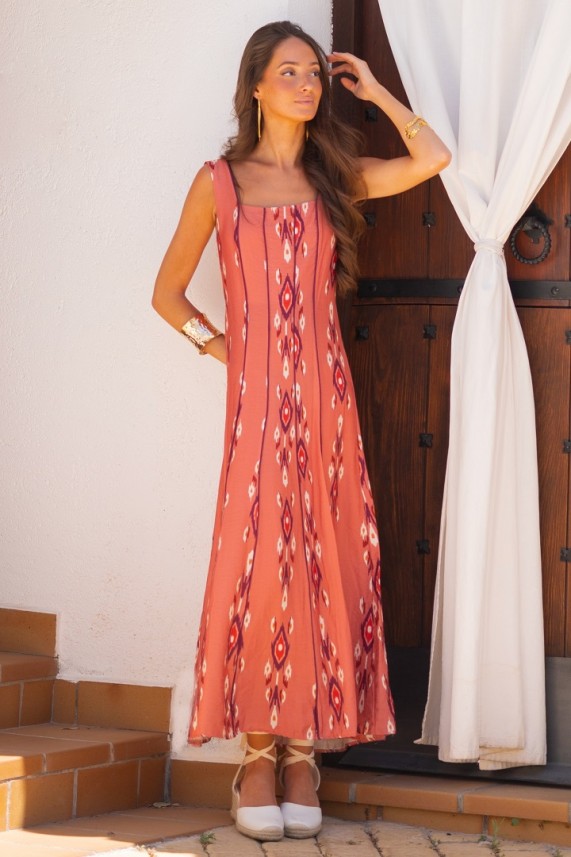 Vestido Biella teja