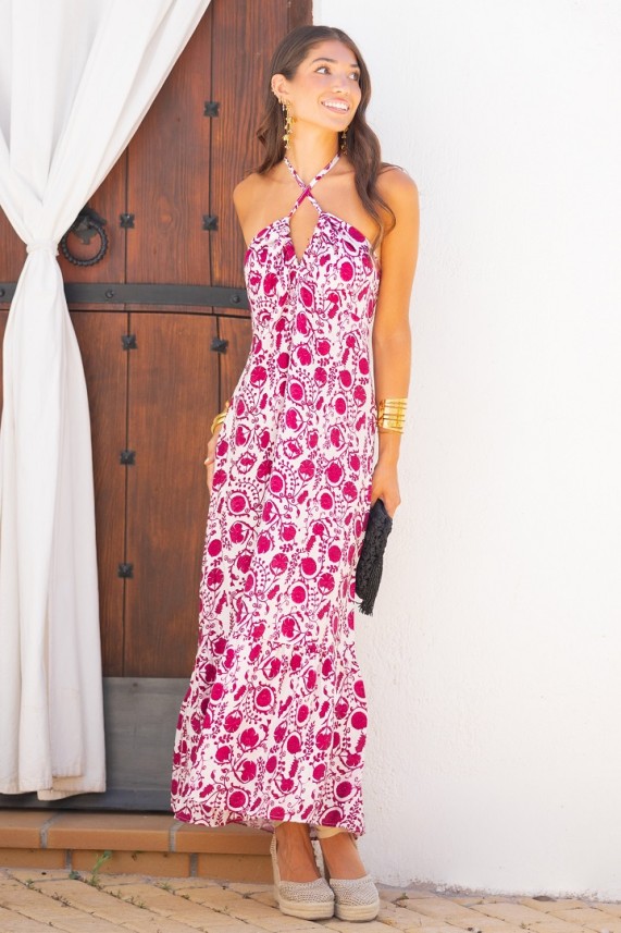 Vestido Chieti burdeos