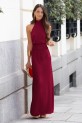 Vestido Brossi burdeos
