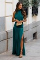 Vestido Konsa verde botella