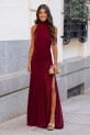 Vestido Konsa burdeos