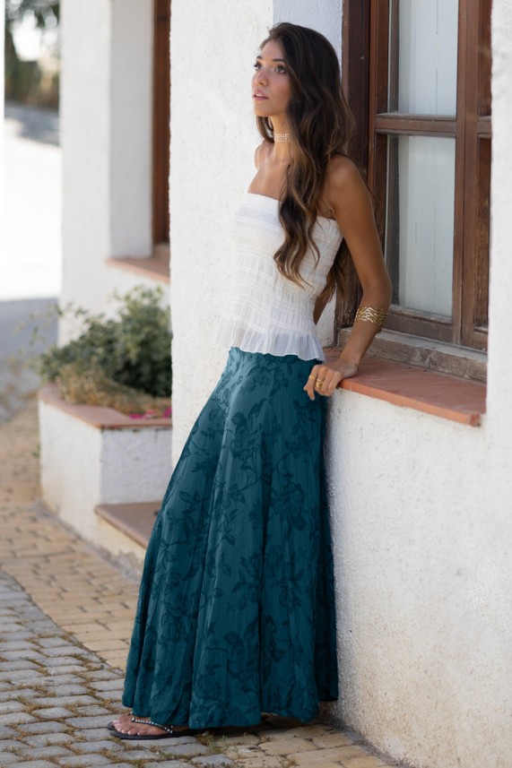 Falda Provenza azul cobalto