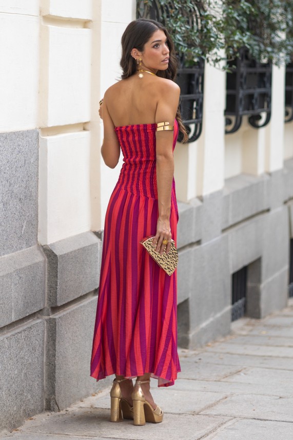 Vestido Lazio frambuesa
