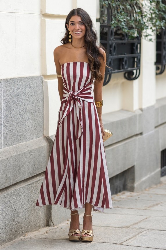 Vestido Lazio teja