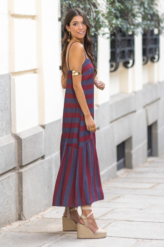 Vestido Mignano burdeos