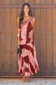 Vestido Anjou teja