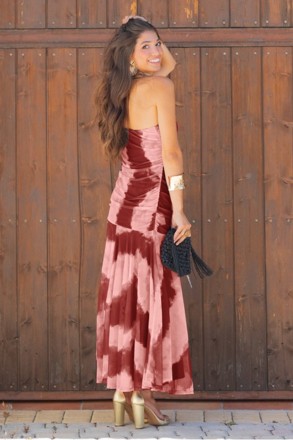 Vestido Anjou teja