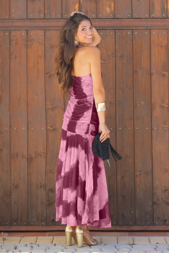 Vestido Anjou buganvilla