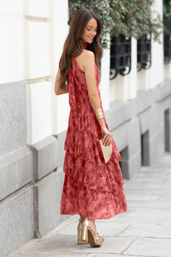 Vestido Kreiz coral