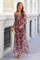 Vestido Craps burdeos