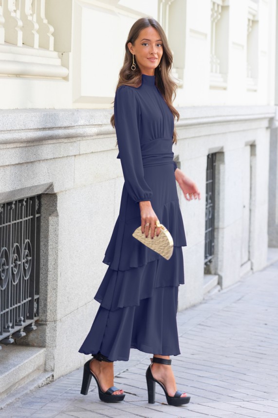 Vestido Wenzel azul marino