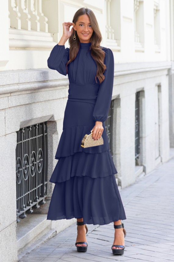Vestido Wenzel azul marino