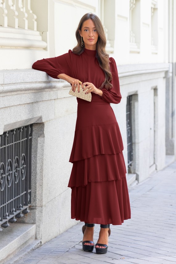 Vestido Wenzel burdeos