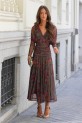 Vestido Lennard verde caza
