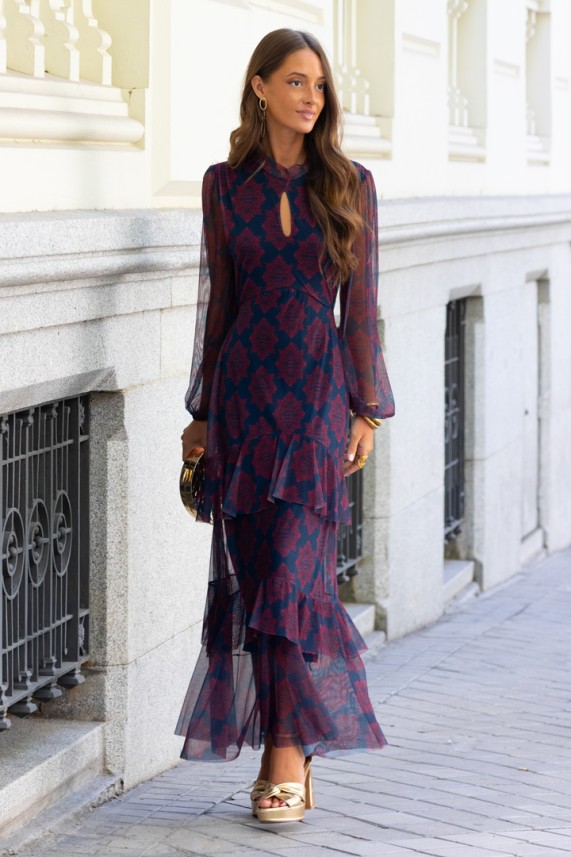 Vestido Medeot azul marino