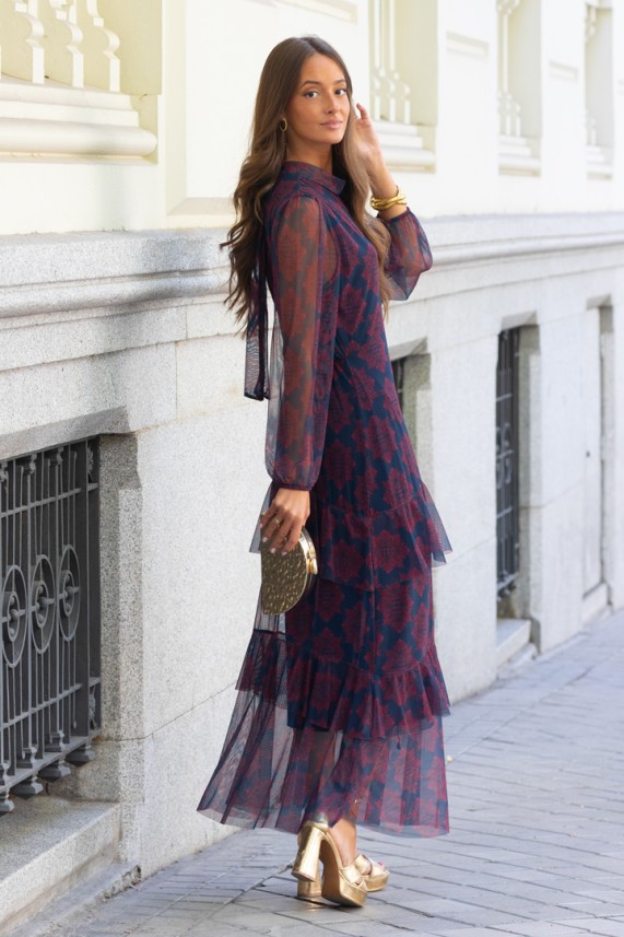Vestido Medeot azul marino