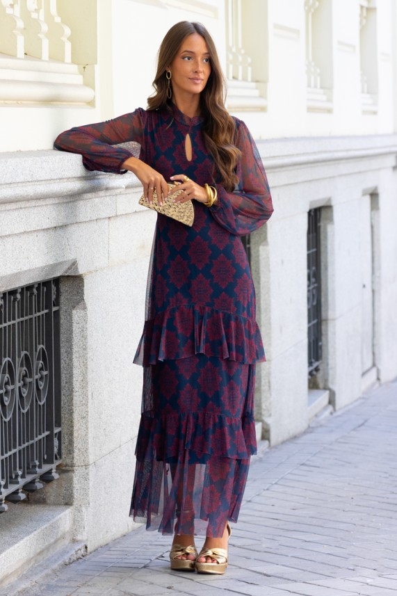 Vestido Medeot azul marino