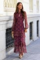 Vestido Medeot burdeos