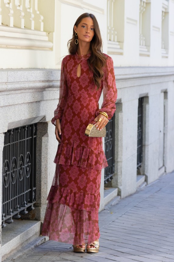 Vestido Medeot teja