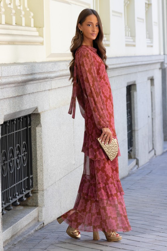 Vestido Medeot teja
