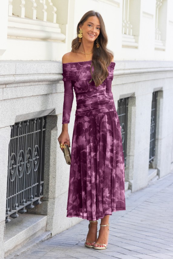 Vestido Oxter buganvilla