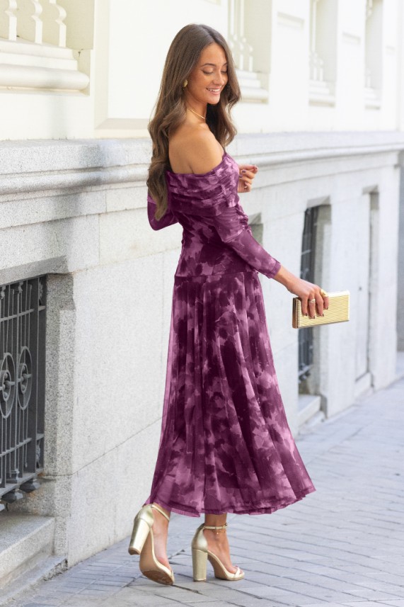 Vestido Oxter buganvilla
