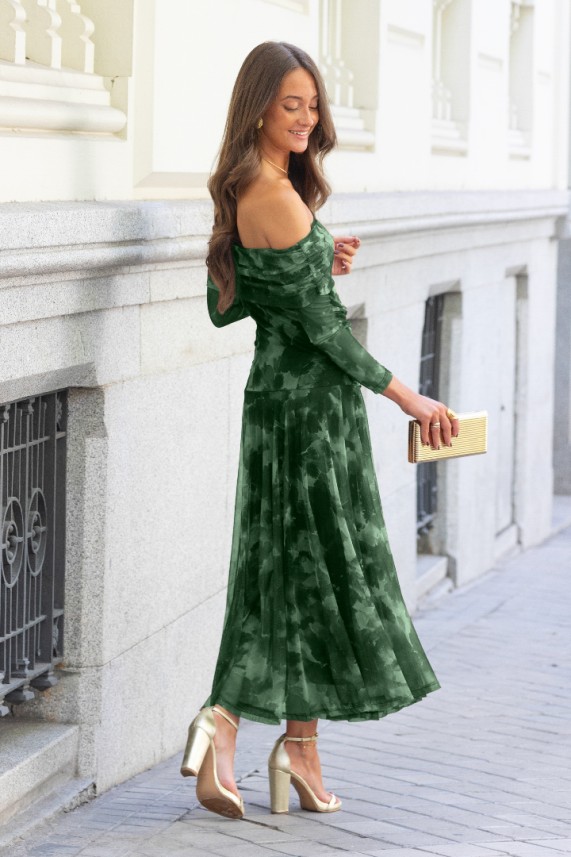 Vestido Oxter verde botella