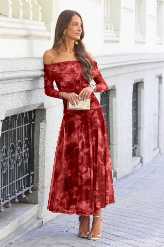 Vestido Oxter teja