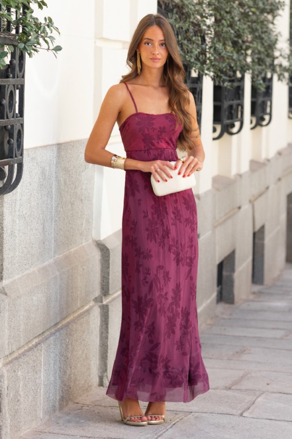 Vestido Bevort burdeos